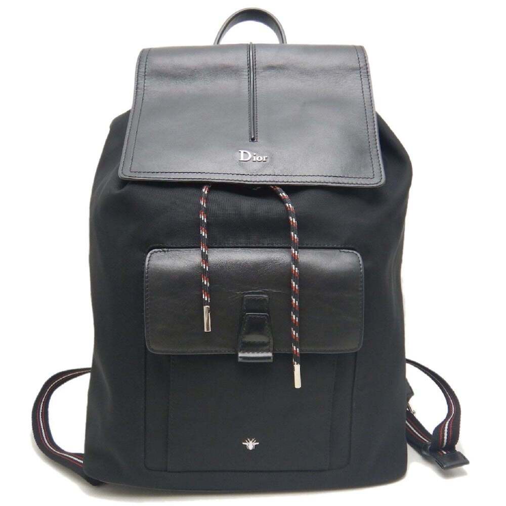 DIOR HOMME MOTION 1MOBA062 Backpack - Canvas x Leather, Black, Men's (Item No...